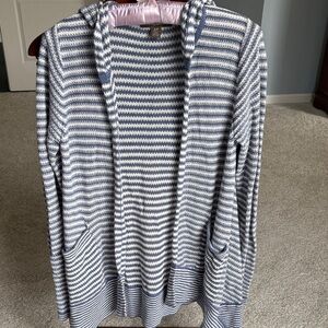 Tommy Bahama Stripped Hooded Cardigan Size S